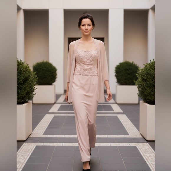 Montage by Mon Cheri Elegant Pink Evening Gown 4 - Picture 1 of 14